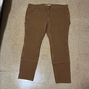 Carhartt Tan Rugged Flex Relaxed Fit Double Front Work Pants